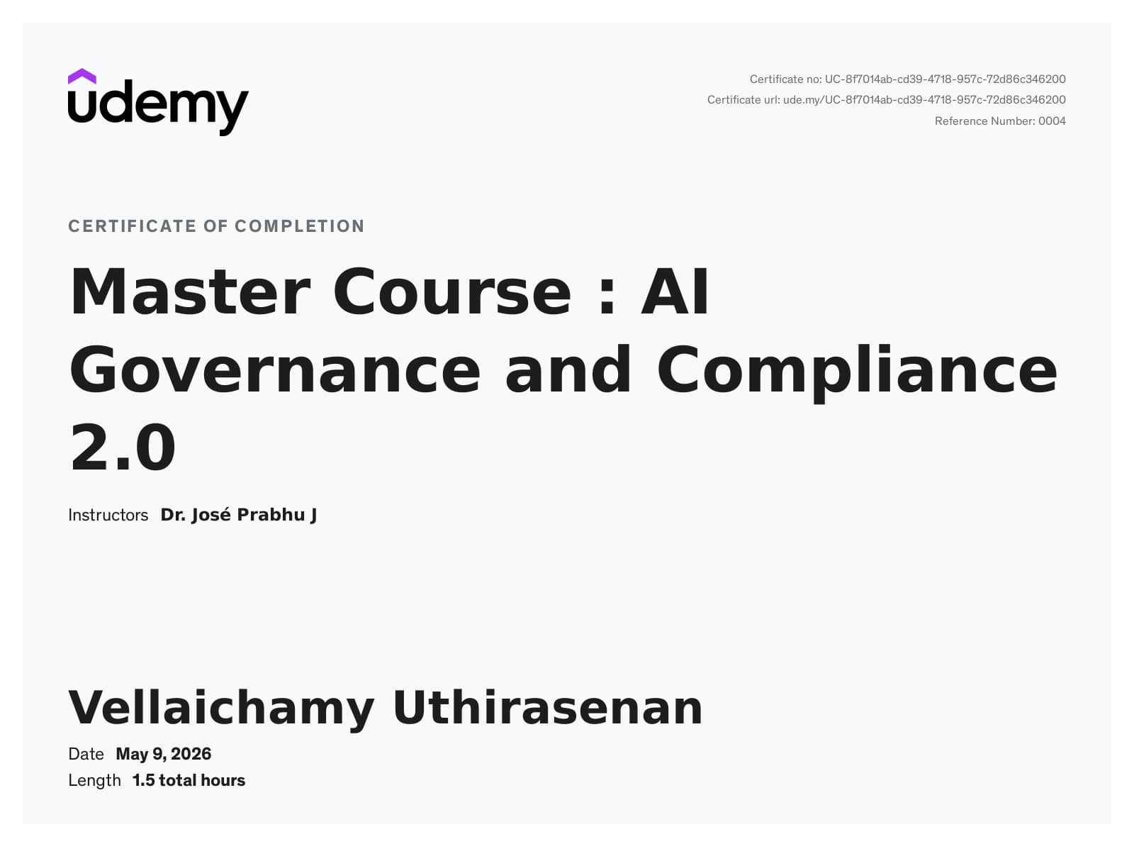 AI Governance, Compliance Management