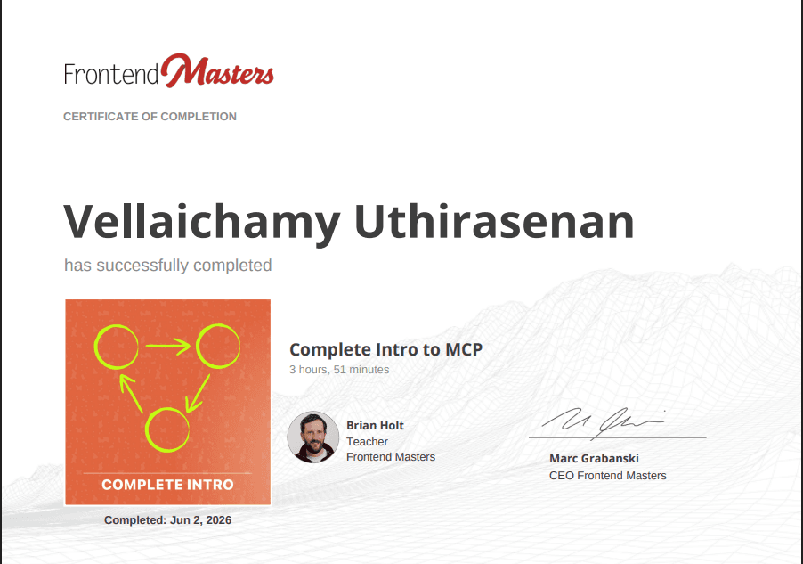 MCP (Model Context Protocol) - Frontend Masters