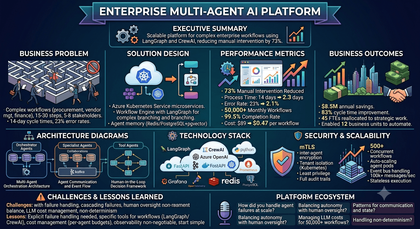 Enterprise Multi Agent AI Platform