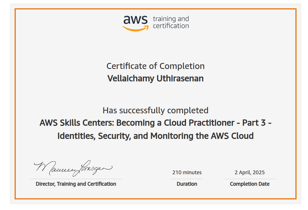 Becoming a Cloud Practitioner - Part 3 - Identities, Security, and Monitoring